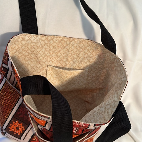 Vintage Hawaiian print tote - Picture 3 of 4
